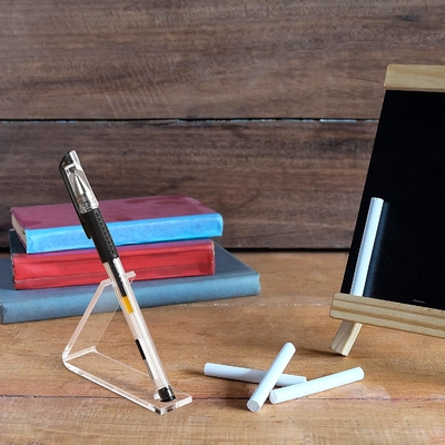 держатель ясности использования домочадца стеллажа для выставки товаров ручки 8.4x2.4cm акриловый