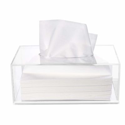 Плоскостность верхней коробки бумажного полотенца распределителя ткани отверстия ясной акриловой высокая