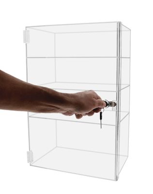 Прозрачная Lockable акриловая толщина витринного шкафа 2mm 3mm пирожного