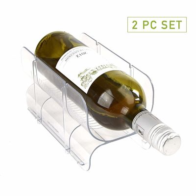 Дисплей люсита ясности столешницы шкафа бутылки двойного вина акриловый