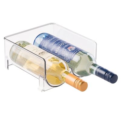Пластиковое акриловое сопротивление удара держателя бутылки вина для Countertops кухни Stackable