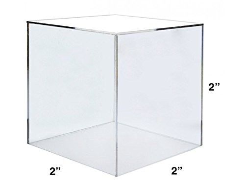 Коробка дисплея куба ясности хранения скульптуры акриловая